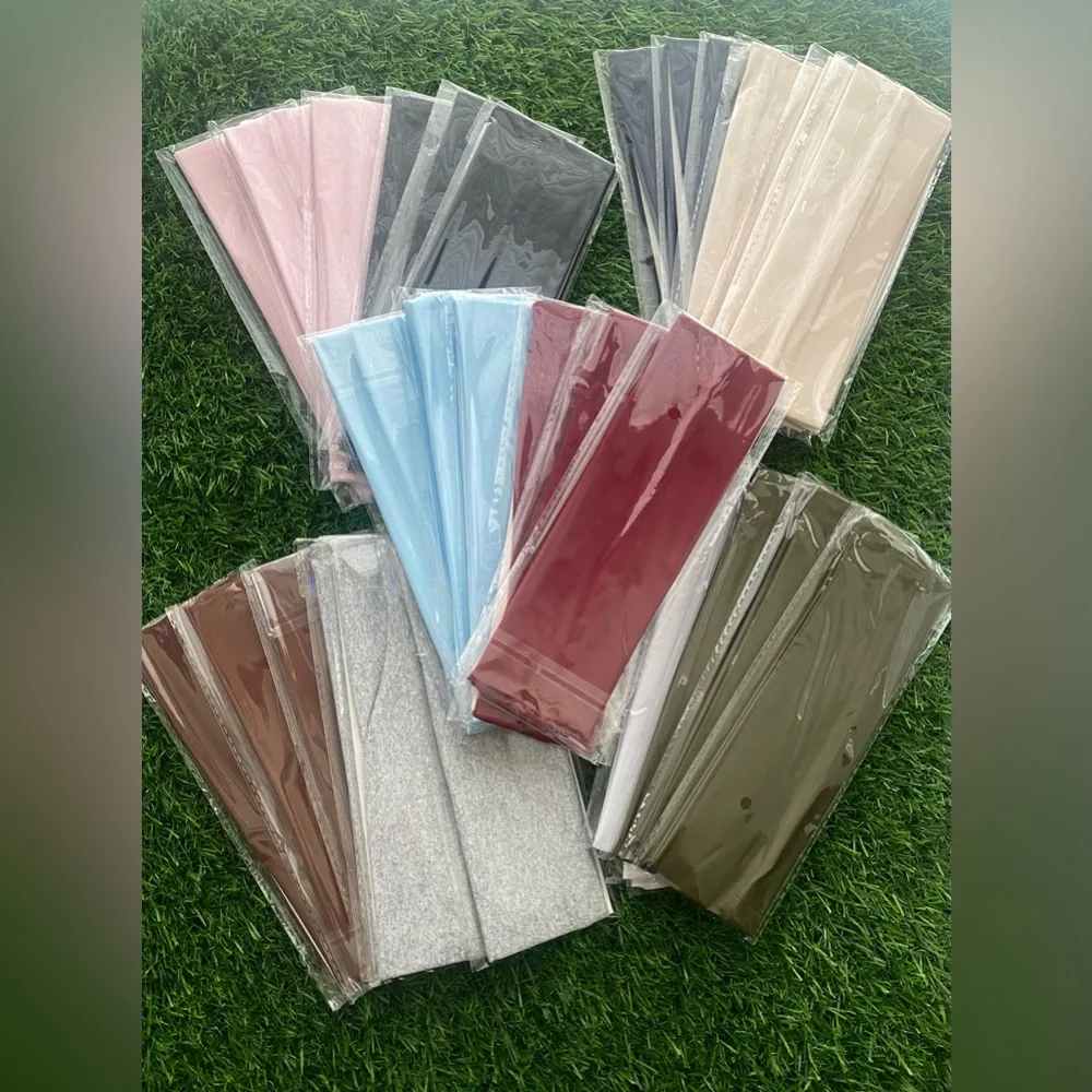 30 Pcs Multicolored Workout Stretchy Cloth Headbands Non Slip Yoga Sports Hair .